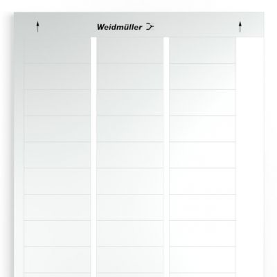 WEIDMULLER LM MT300 56/22 SI Oznaczenie urządzenia, samoprzylepny, 56 mm, poliester, bez PVC, srebrny 1686420001 /10szt./ (1686420001)